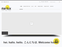 Tablet Screenshot of marilux.de